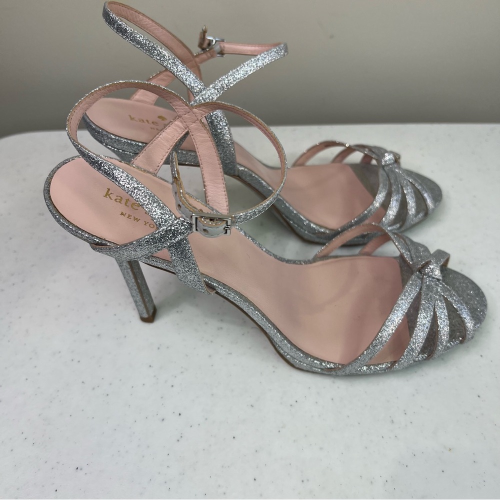 Kate Spade Florence Strappy Glitter Heeled Sandal - Picture 6 of 10